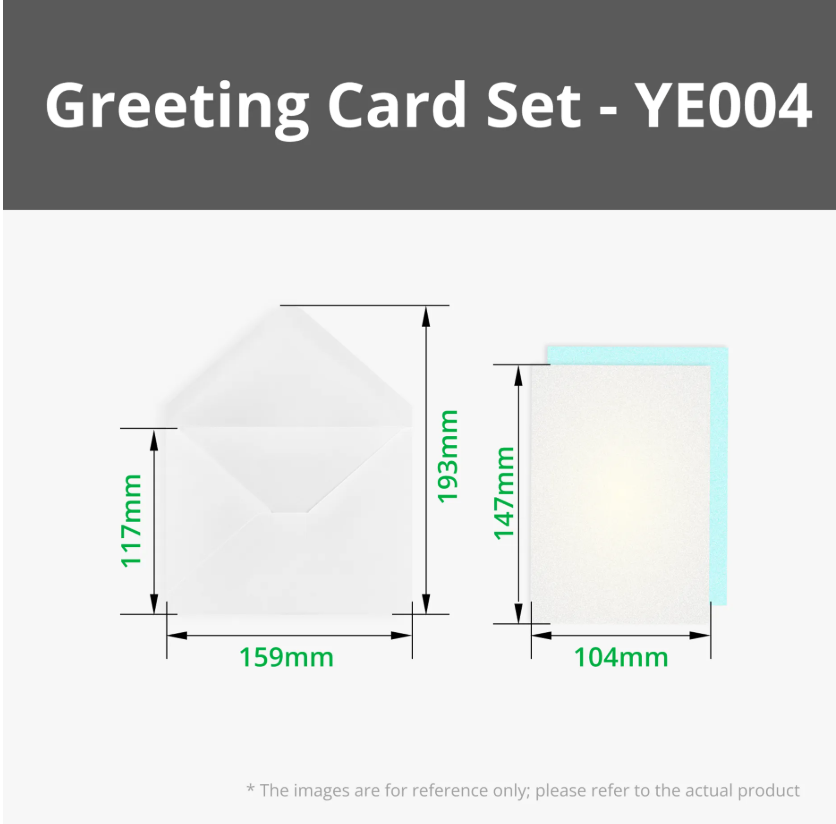 Pearlescent White Greeting Card Set (2pcs) image 2