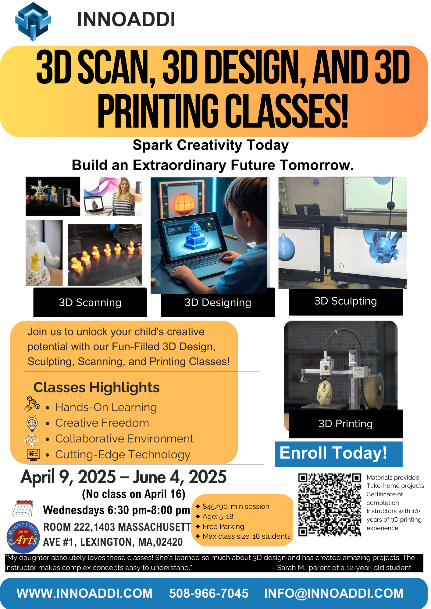 Wednesday Evening 3D Printing Class (6:30 PM – 8:00 PM) image 0