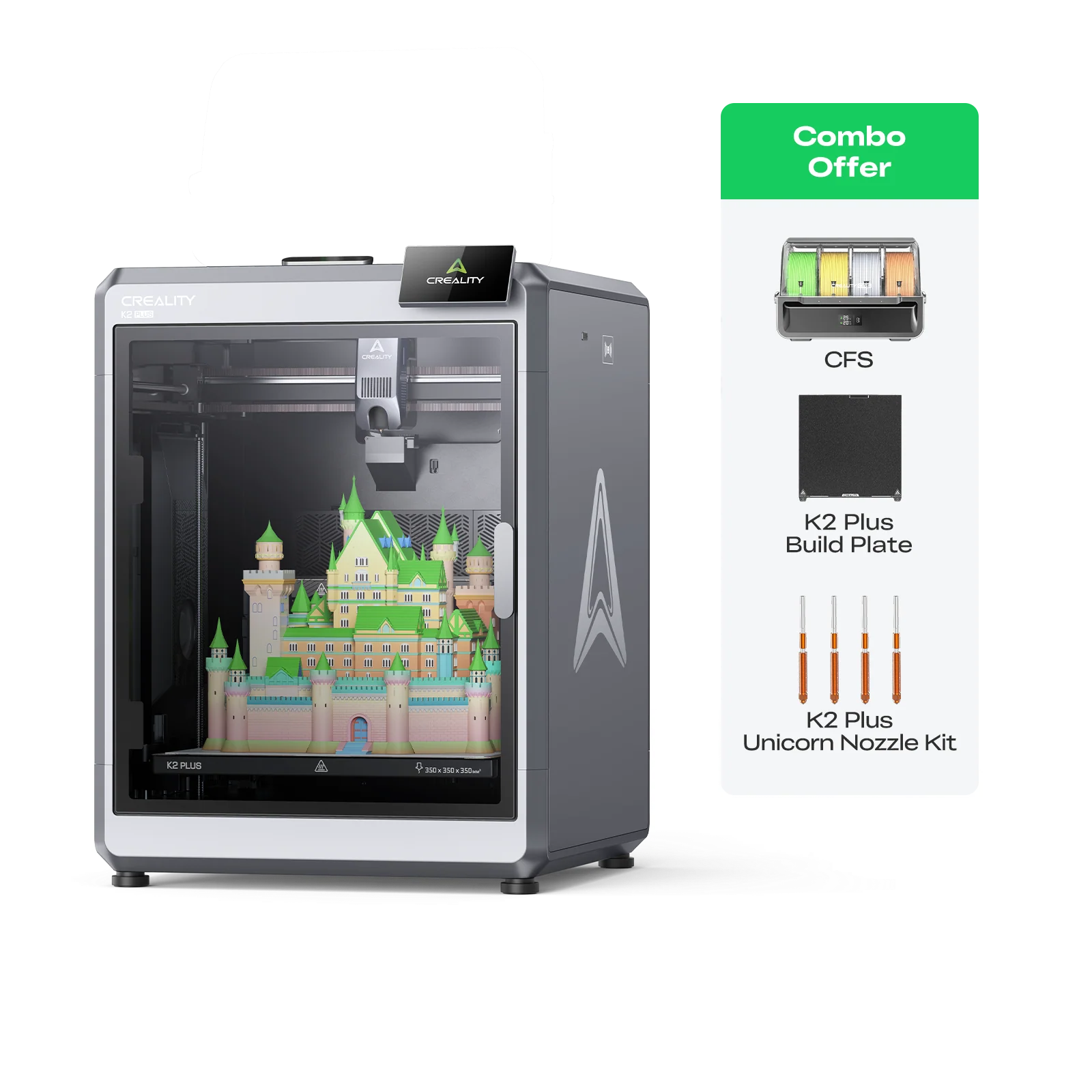 K2 Plus Combo 3D Printer