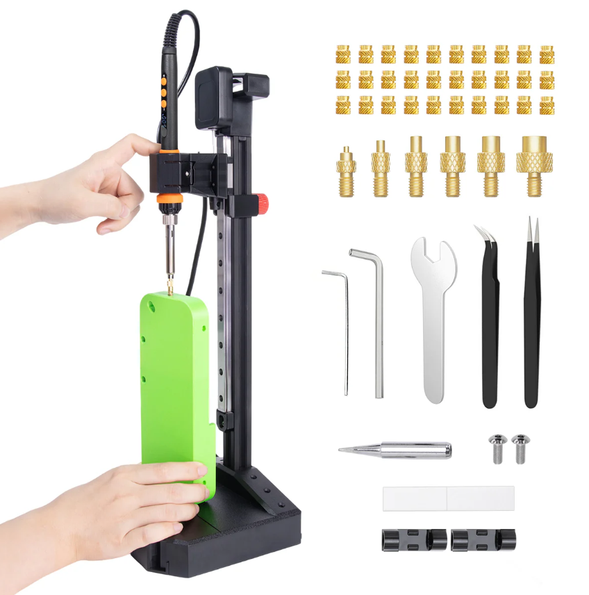 Professional Heat Insert Press Kit Nutopress Pro — Precision Heat-Set Insert Tool for 3D Printed Parts
