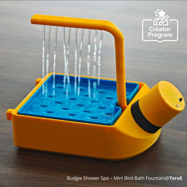Mini Bird Bath Fountain for Budgies