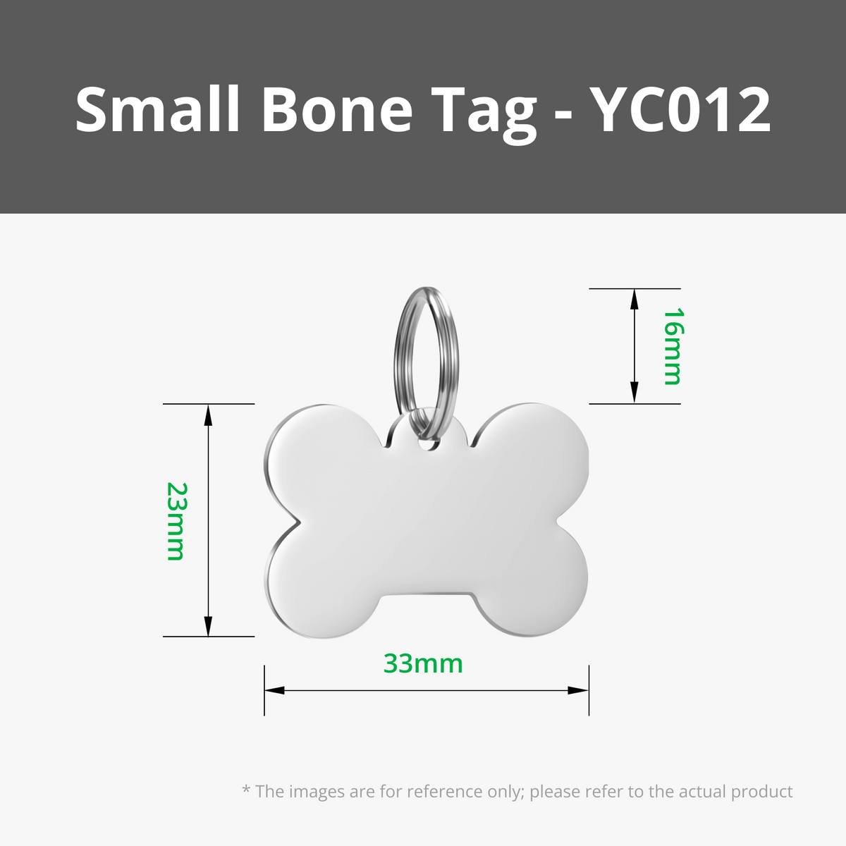 Bone Stainless Steel Tag