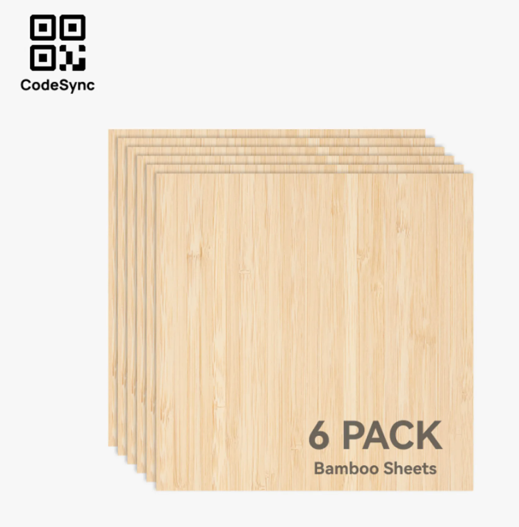 3mm Bamboo Board (6pcs) -Bambu Lab image 0
