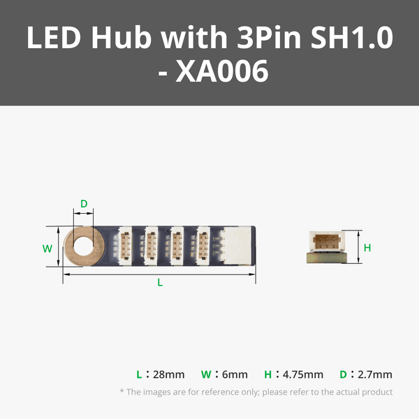 WS2812 LED Hub with 3Pin SH1.0 Connector (1PCS)