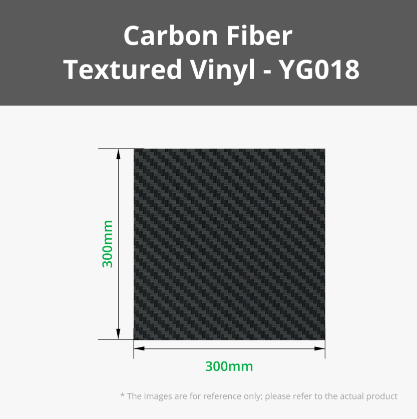 Carbon Fiber Textured Removable Vinyl (10pcs) image 4