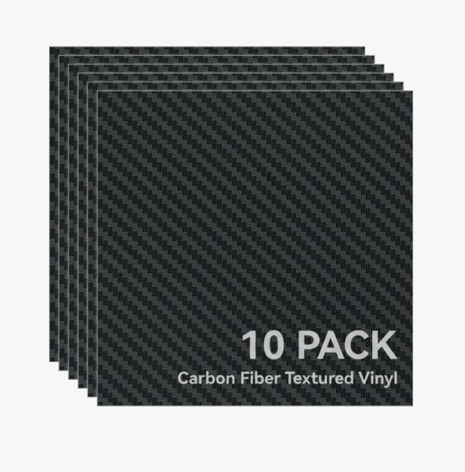 Carbon Fiber Textured Removable Vinyl (10pcs) image 0