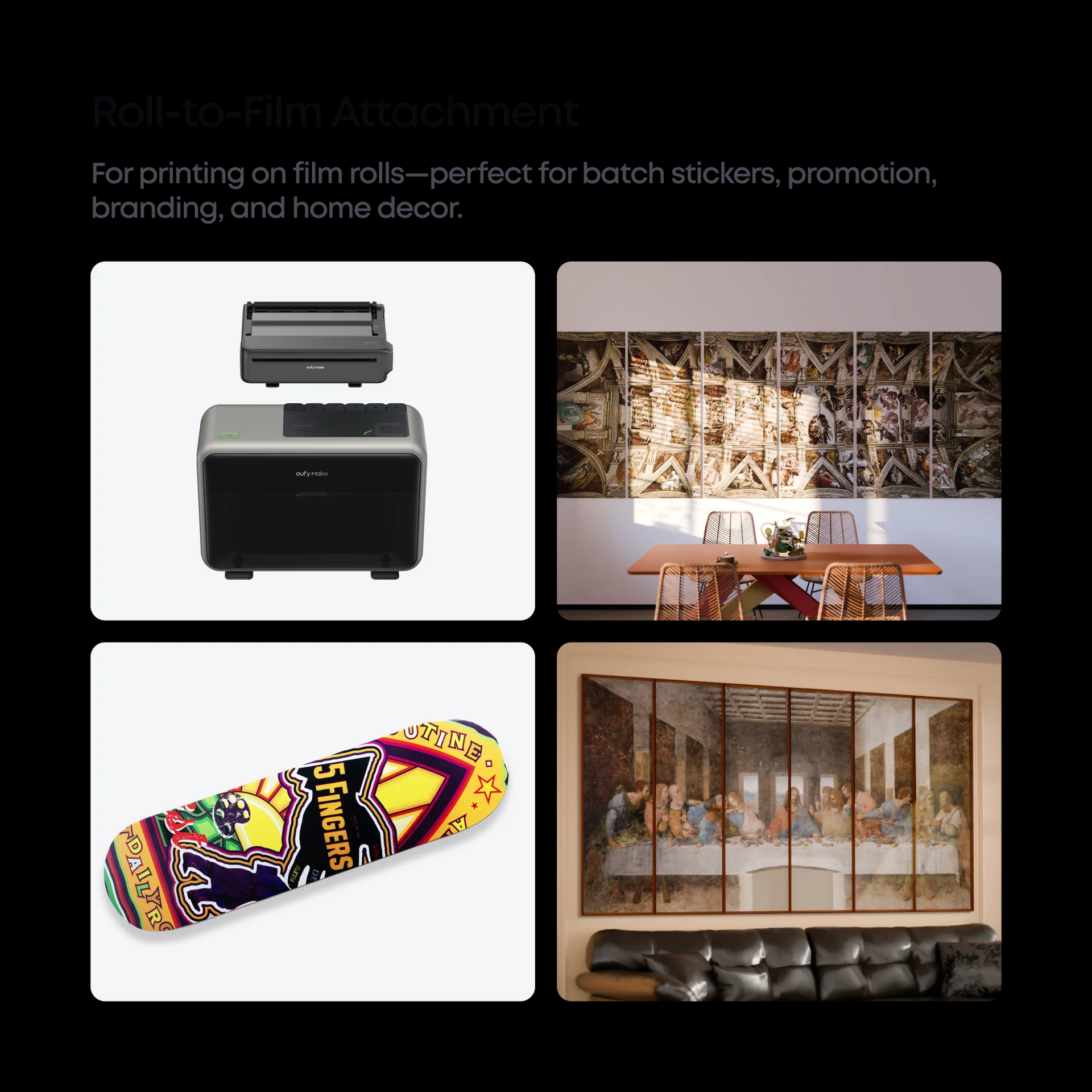 eufyMake Roll-to-Film Attachment for UV Printer E1