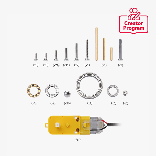 Triple-axis Tourbillon Model Components Kit
