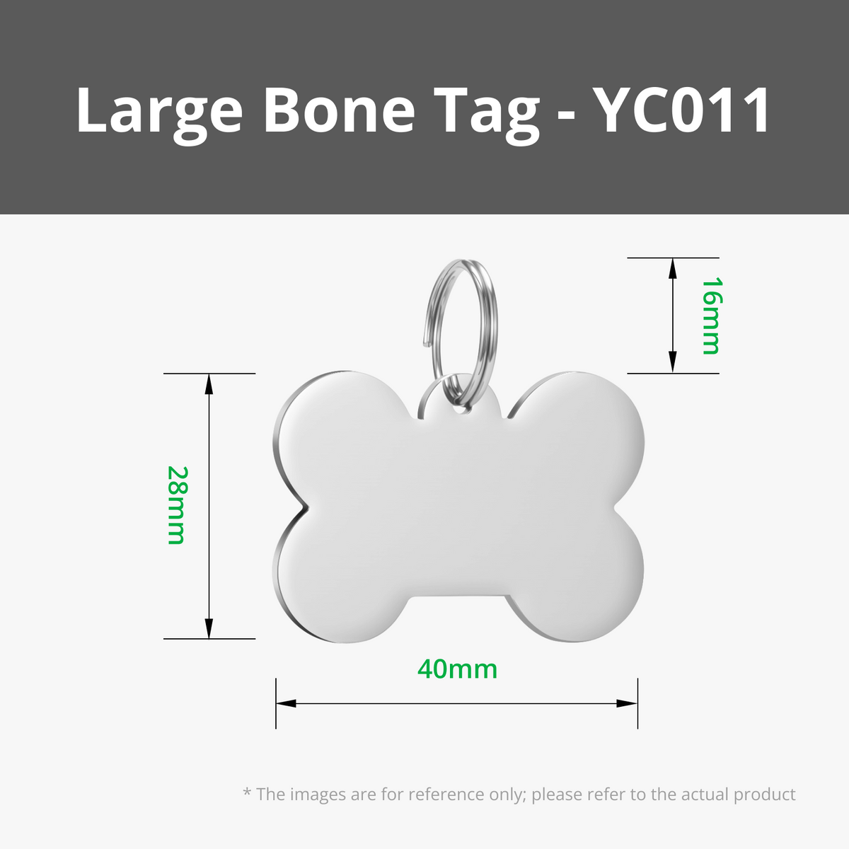 Bone Stainless Steel Tag