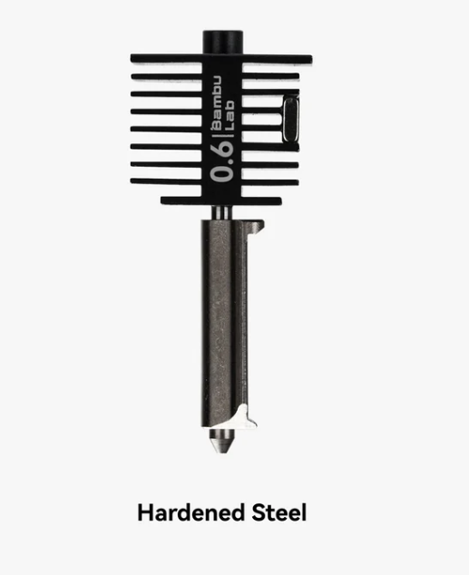 Hotend with Nozzle 0.6mm Hardened Steel - A1 Series image 0
