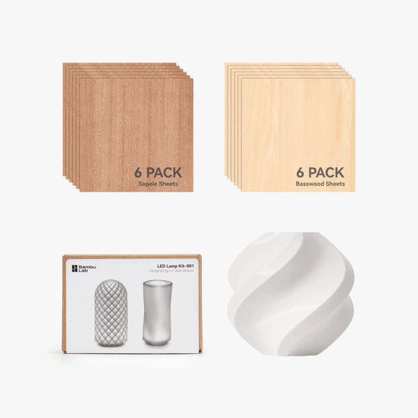 Winter Cottage LED Lamp