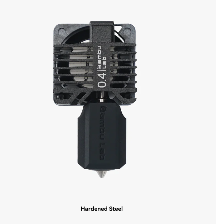Complete Hotend 0.4mm Hardened Steel - P1 Series image 0