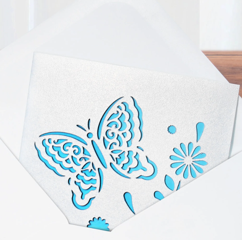 Pearlescent White Greeting Card Set (2pcs) image 3