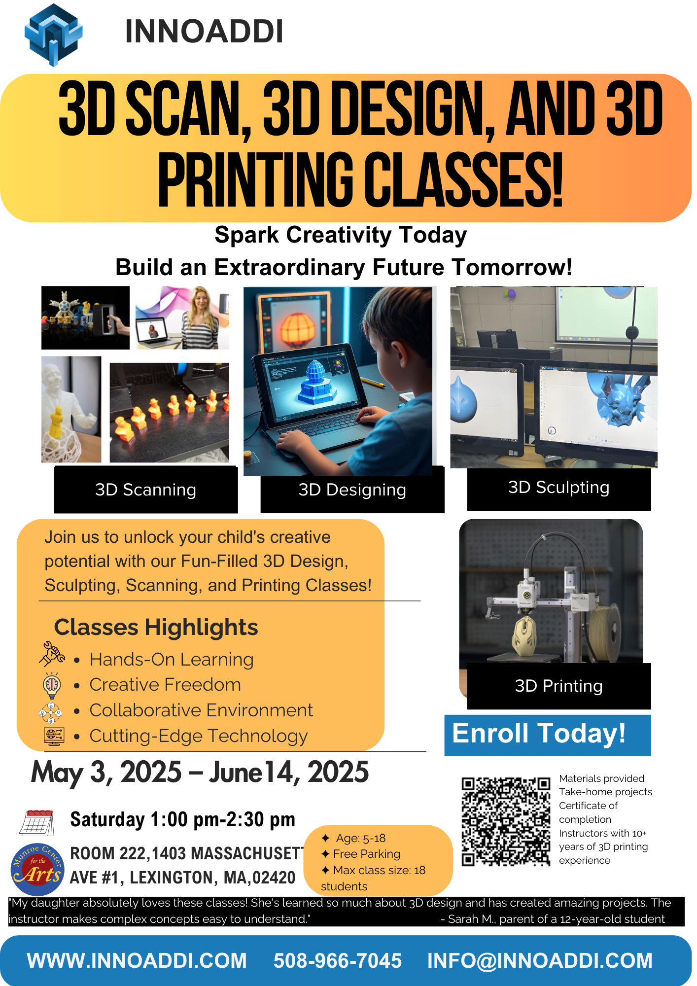 Imagine, Design, Create: Hands-On 3D Design & Printing Classe (7 Classes Total) image 0