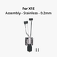 XIE Complete hotend assembly with stainless steel nozzle -0.2mm image 0