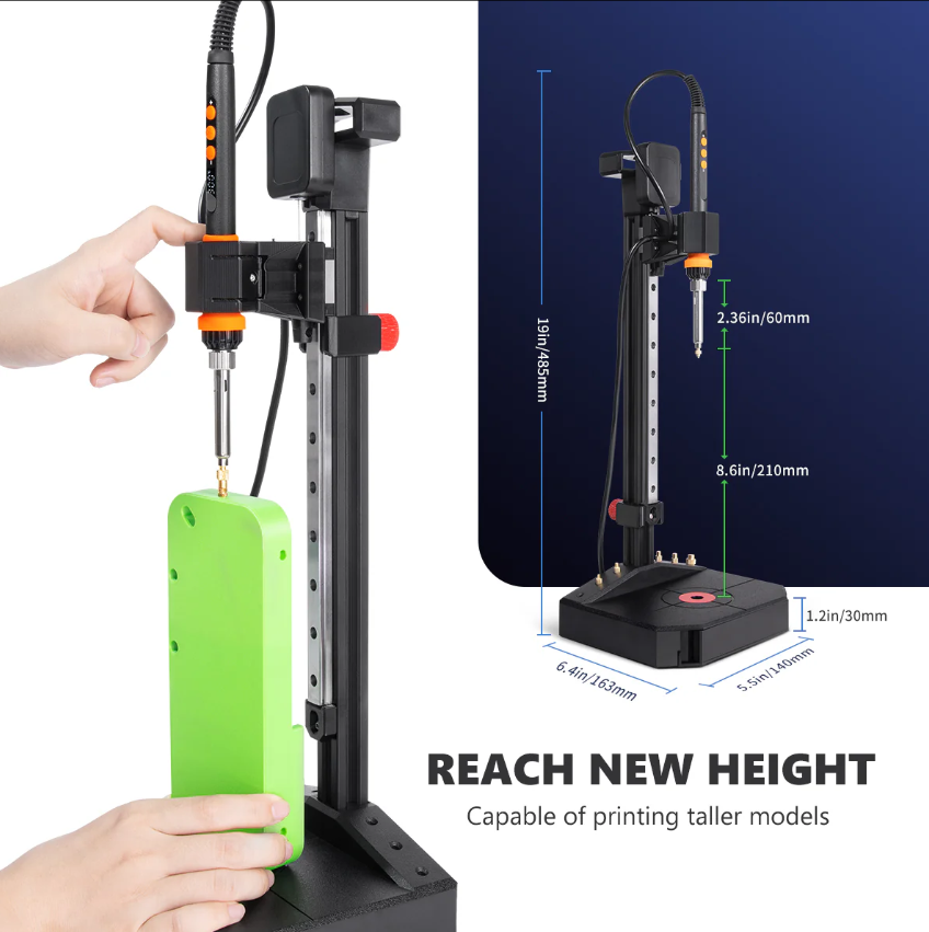 Professional Heat Insert Press Kit Nutopress Pro — Precision Heat-Set Insert Tool for 3D Printed Parts