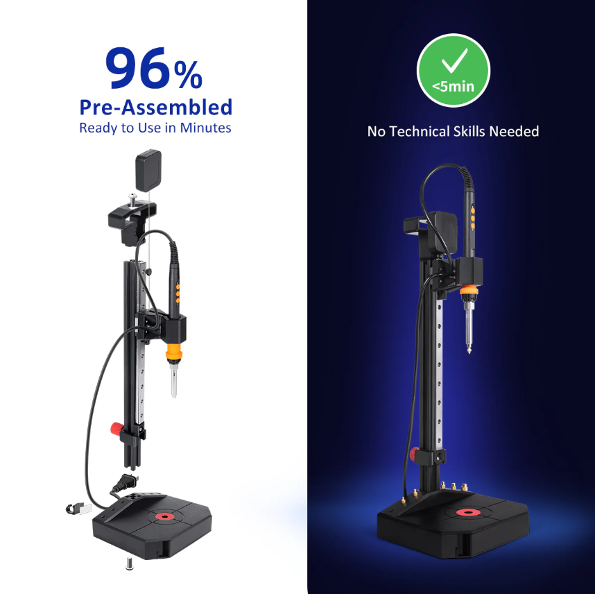 Professional Heat Insert Press Kit Nutopress Pro — Precision Heat-Set Insert Tool for 3D Printed Parts