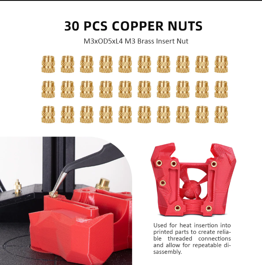 Professional Heat Insert Press Kit Nutopress Pro — Precision Heat-Set Insert Tool for 3D Printed Parts
