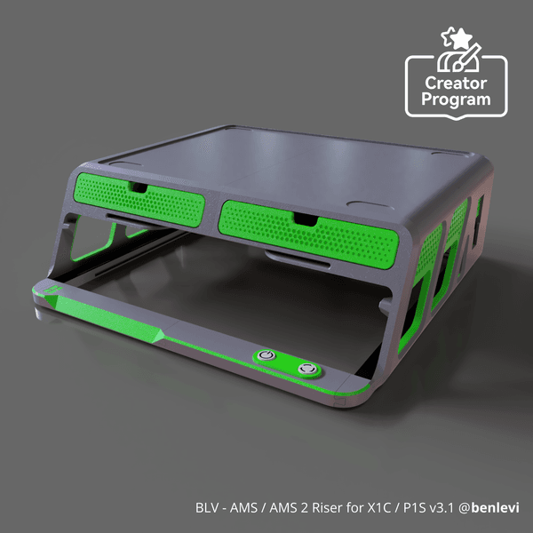 Ps1 V2 Riser BLV - AMS / AMS 2 Riser for X1C / P1S v3.1