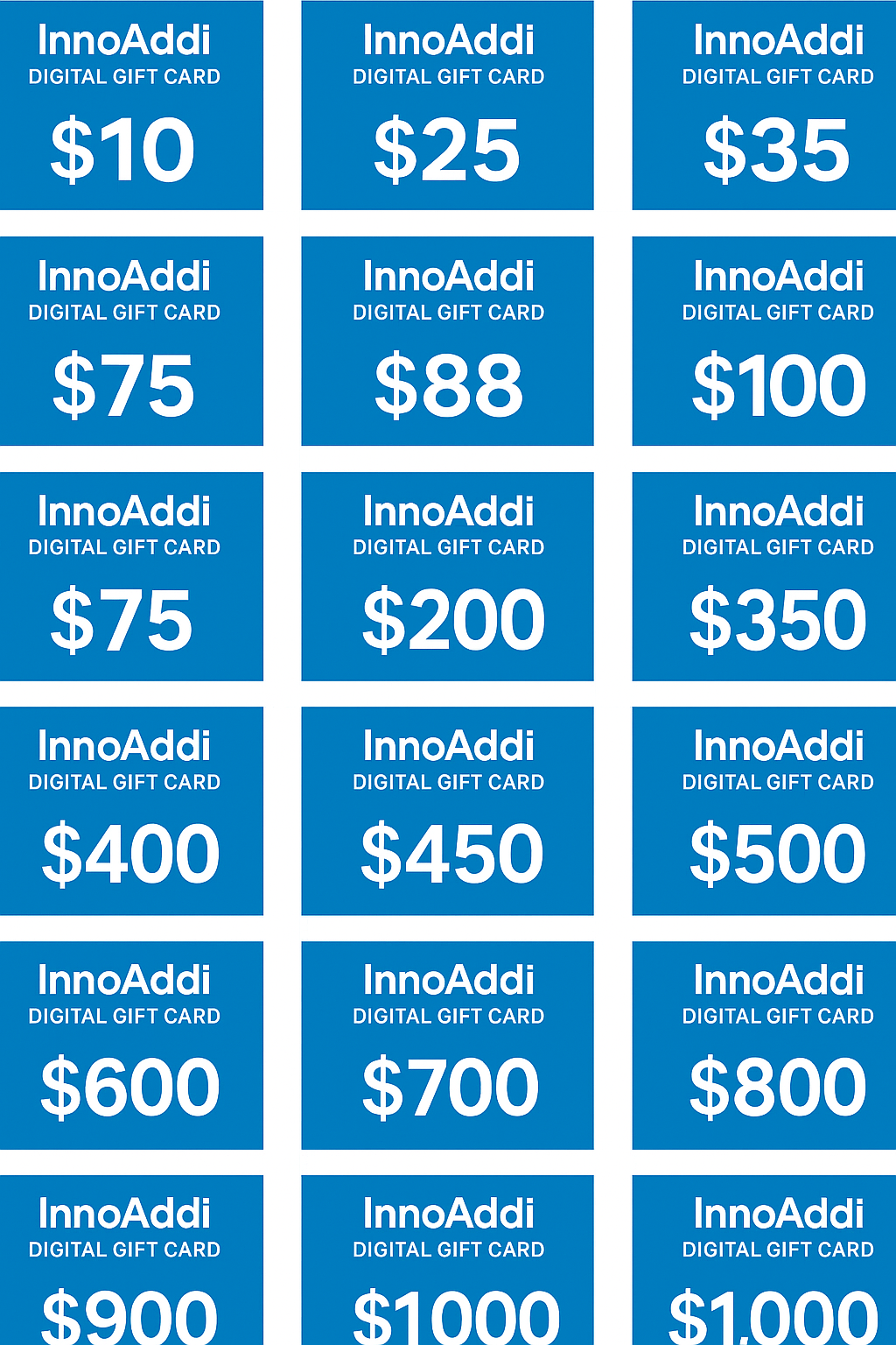 InnoAddi Digital Gift Card