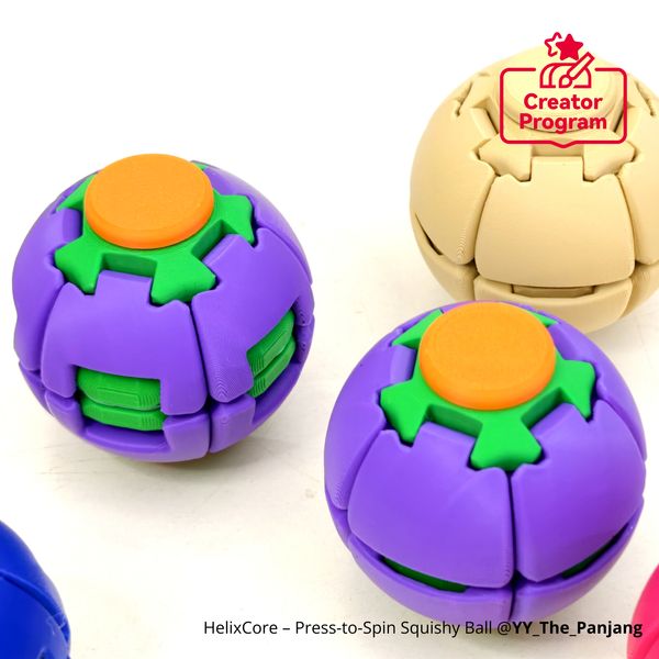 Press-to-Spin Squishy Ball