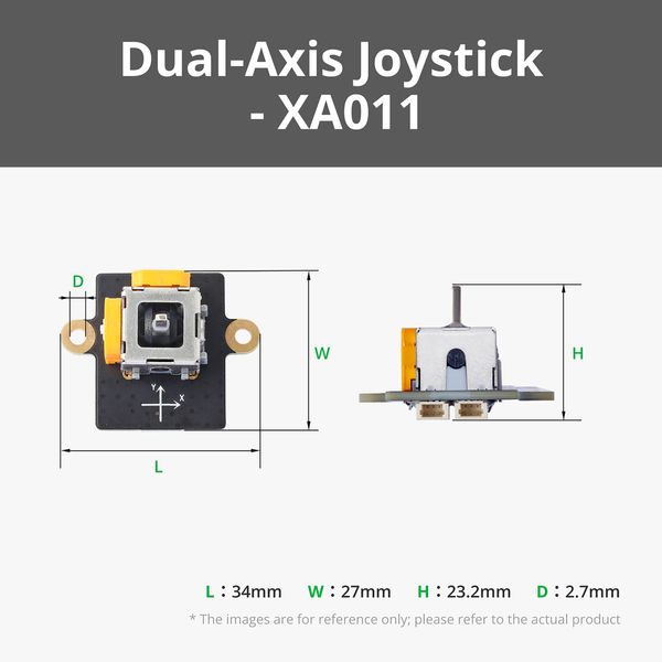 Dual-Axis Joystick Module with 3Pin SH1.0 Connectors (1PCS)