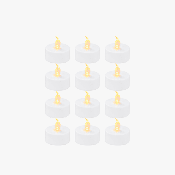 D37.2x36.6mm LED Flame Tea Light Candle Set