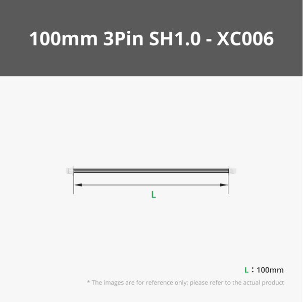 Wire with 3Pin SH1.0 Connectors (2PCS)