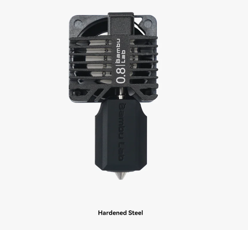 Complete Hotend 0.8mm Hardened Steel - P1 Series image 0