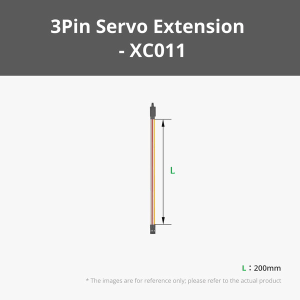 200mm Servo Extension Cable 3Pin (2PCS)