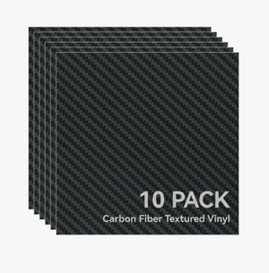 Carbon Fiber Textured Removable Vinyl (10pcs)