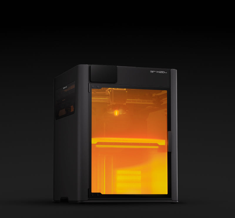 65℃ (149°F) Active Chamber Heating & Cooling: Less failure, stronger prints : Equipped with a 65°C active chamber heater and adaptive air circulation, the H2D Pro intelligently manages chamber temperature for optimal printing. Active flaps control internal/external airflow based on filament type, preventing low-temp clogs, reducing high-temp warping, improving layer bonding, and fully leveraging each material's strengths.6