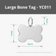 Bone Stainless Steel Tag