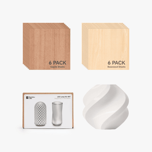 Winter Cottage LED Lamp