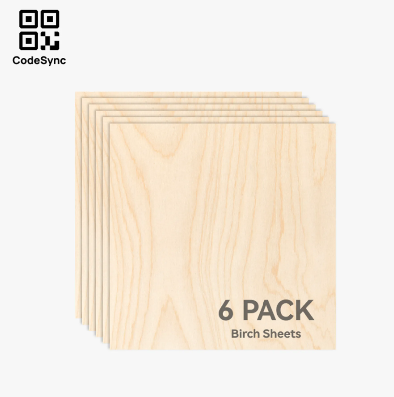 Bambu 3mm Birch Plywood (6pcs) image 0
