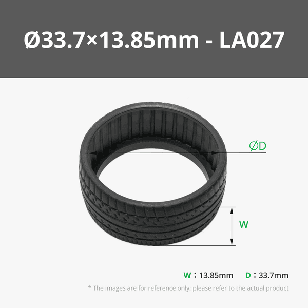 Ø33.7×13.85mm Rubber Tire (4PCS)