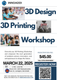 March 22 In Person 3D Printing Intro Workshop/Class  for Kids image 0