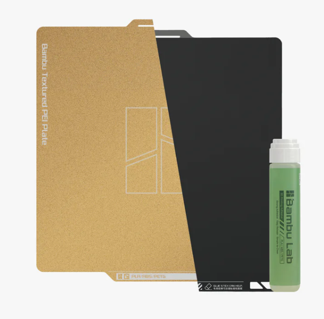 Bambu Dual-Texture PEI Plate with Liquid Glue