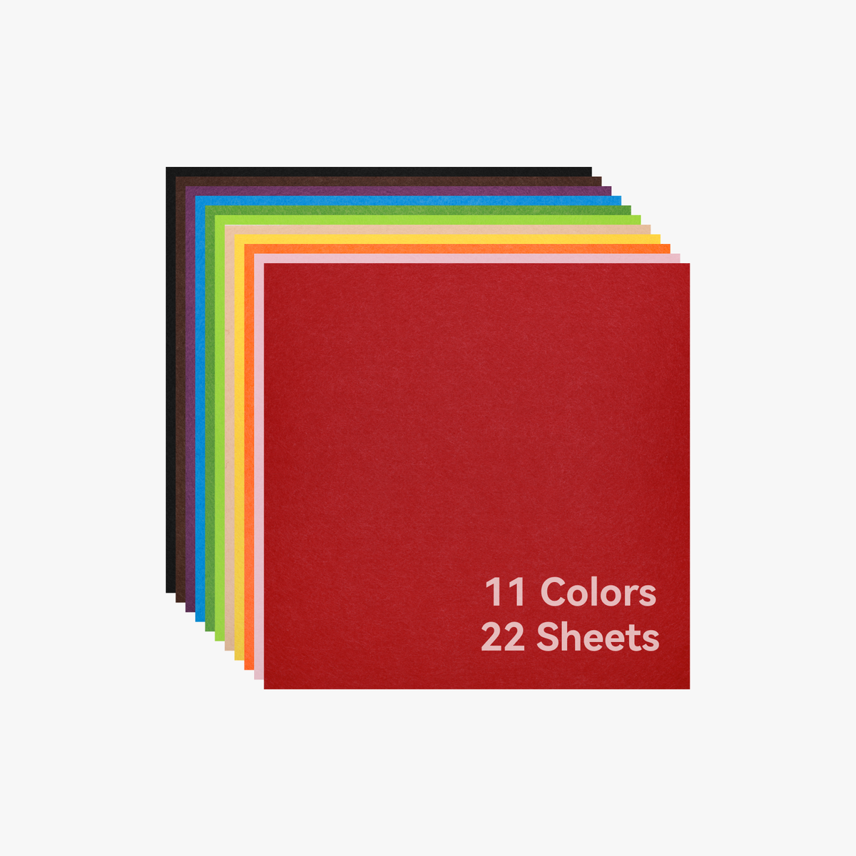 Color Felt Fabric Squares (22pcs)