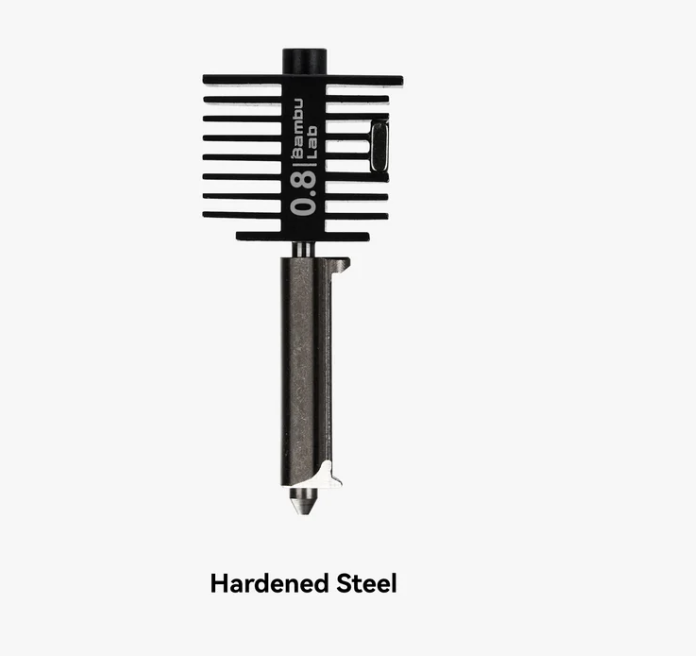 Hotend with Nozzle 0.8mm Hardened Steel - A1 Series image 0