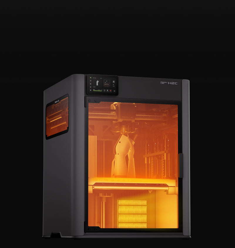 Exceptional Print Volume with Compact Design--The H2C offers a generous build area while still fitting comfortably on a standard workbench. This balance lets you tackle large parts or batch jobs without needing a huge industrial footprint.5