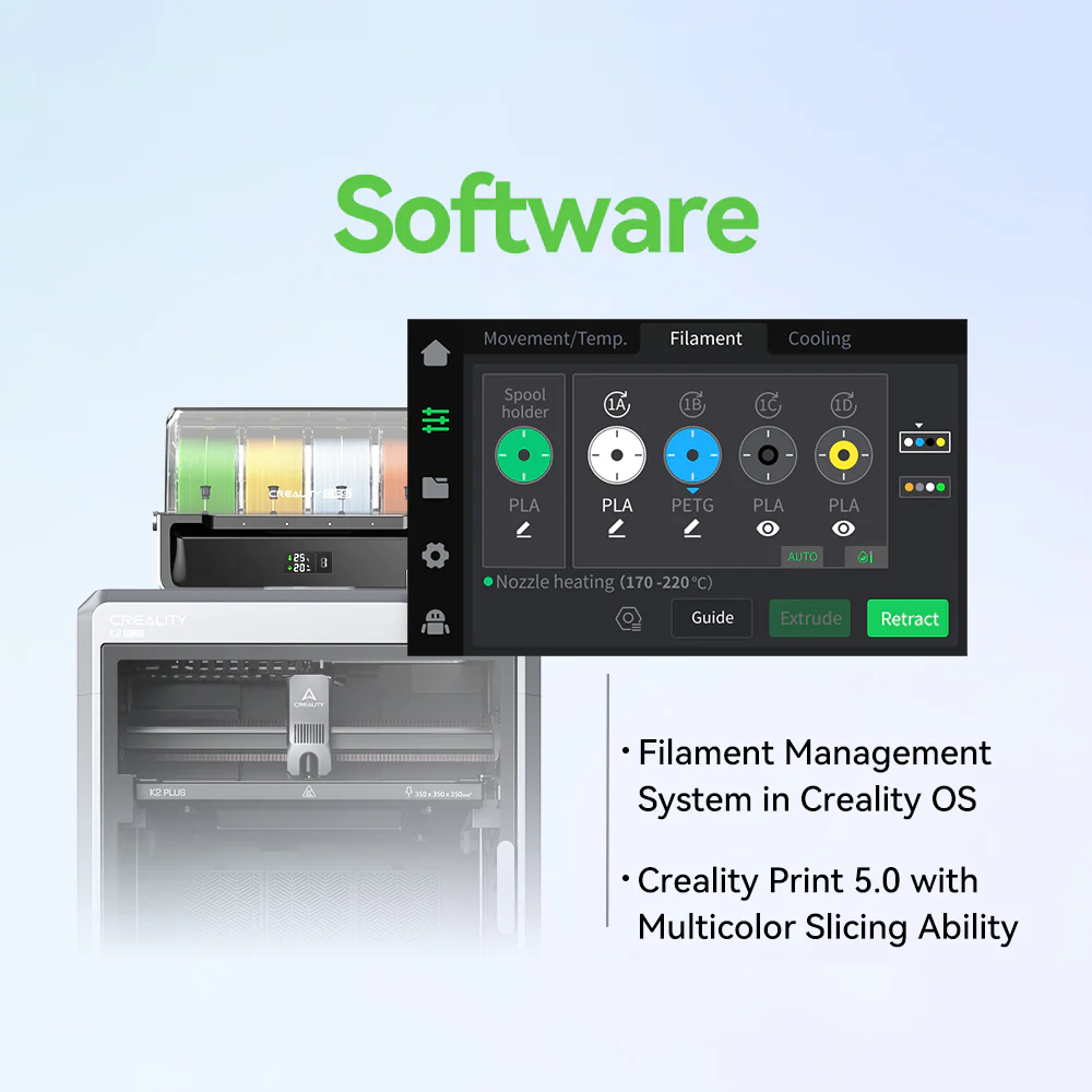 K2 Plus Combo 3D Printer